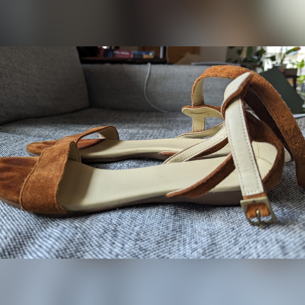 Nisolo Serena Suede Ankle Strap Sandal
